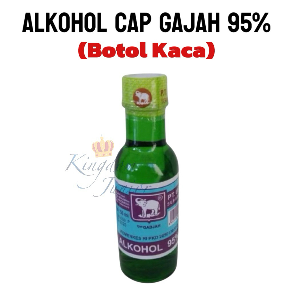 Alkohol 95% Cap Gajah Botol Kaca