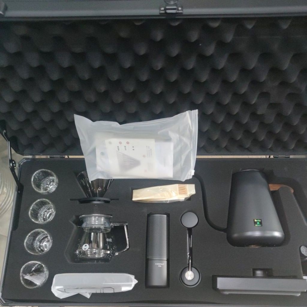 TIMEMORE C3S SUITCASE Big Case Koper Alat Kopi Set Paket Coffee Tools Grinder Dripper Teko Scale Pap