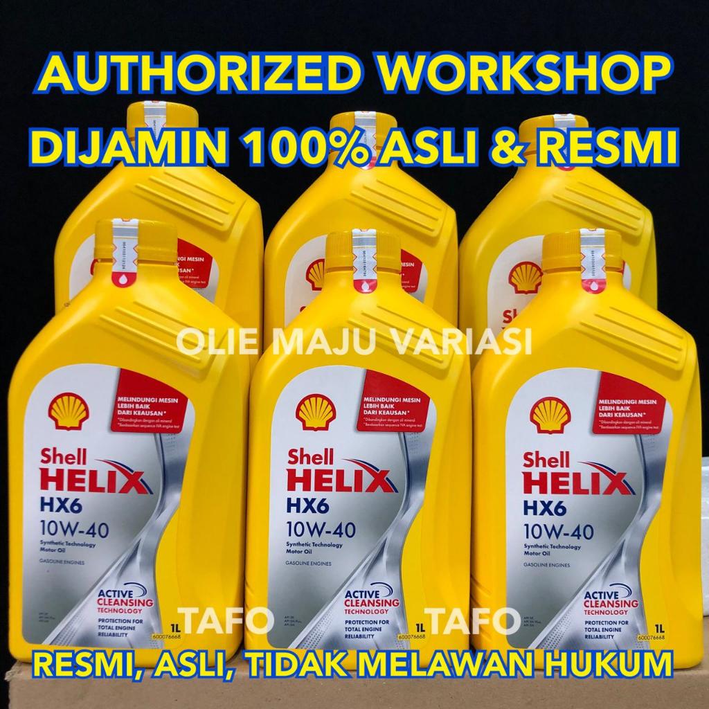 SHELL HX6 10W-40 1 LITER / SHELL HX-6 10W40 ASLI RESMI