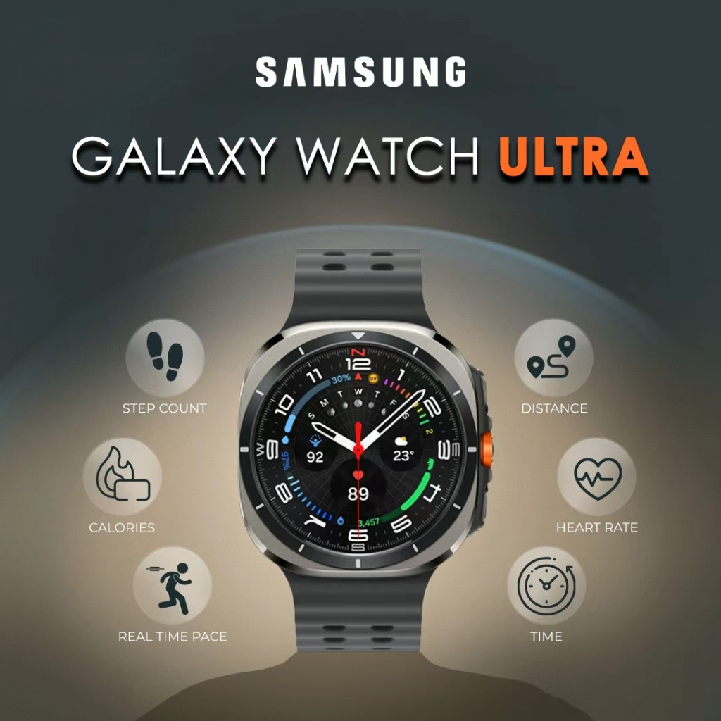 Samsung Galaxy Watch Ultra 47mm Jam Tangan Smartwatch Bluetooth Fitness Blood Pressure Jam Tangan HD