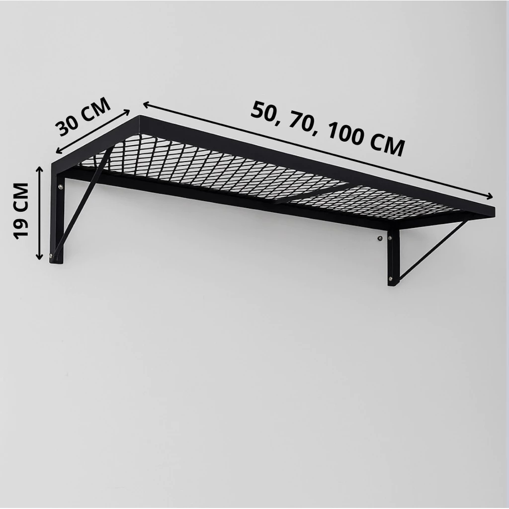 Rak Dinding Multifungsi Besi Kuat – Rak Helm, Rak Buku, Rak Sepatu, Rak Pot Tanaman, Rak Ambalan Pot