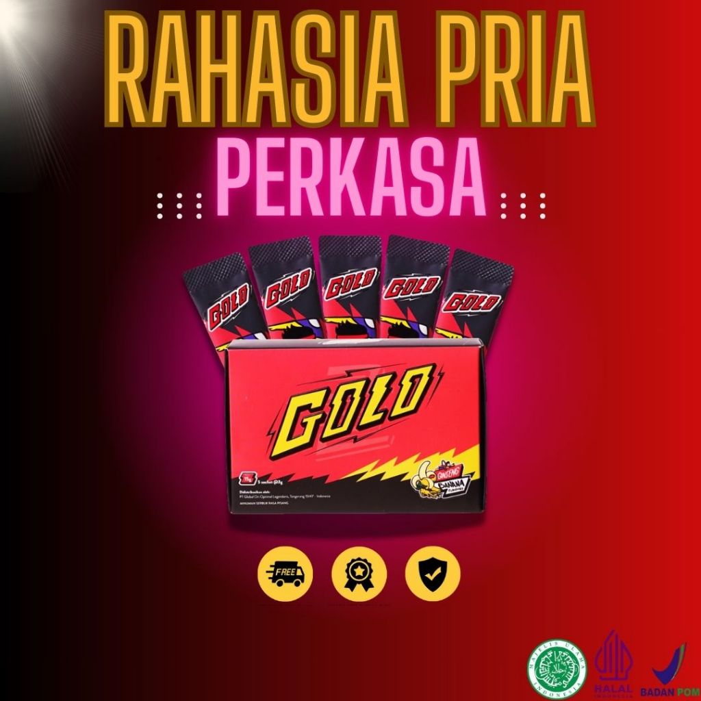 GOLO Ginseng sachet Original Botanical Drink Serbuk Royal Jelly Banana