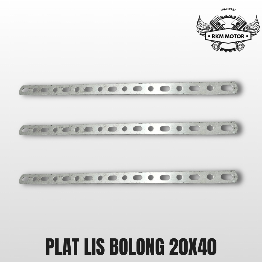 PLAT LIS BOLONG 20X40 PLAT LUBANG BESI STRIP