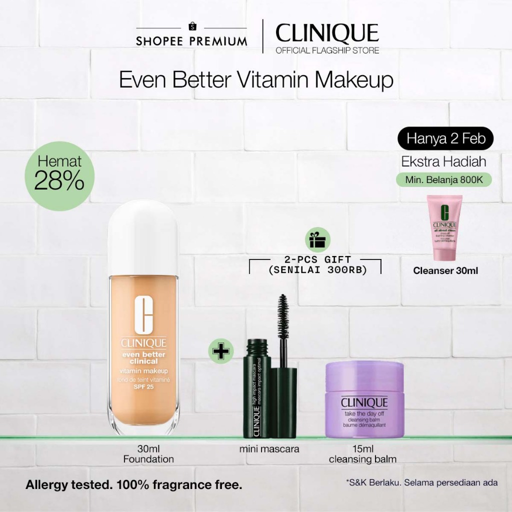 [NEW] Clinique Even Better Clinical Vitamin Makeup SPF 50 30ml | Tinted Sunscreen [2.2 Exclusive]