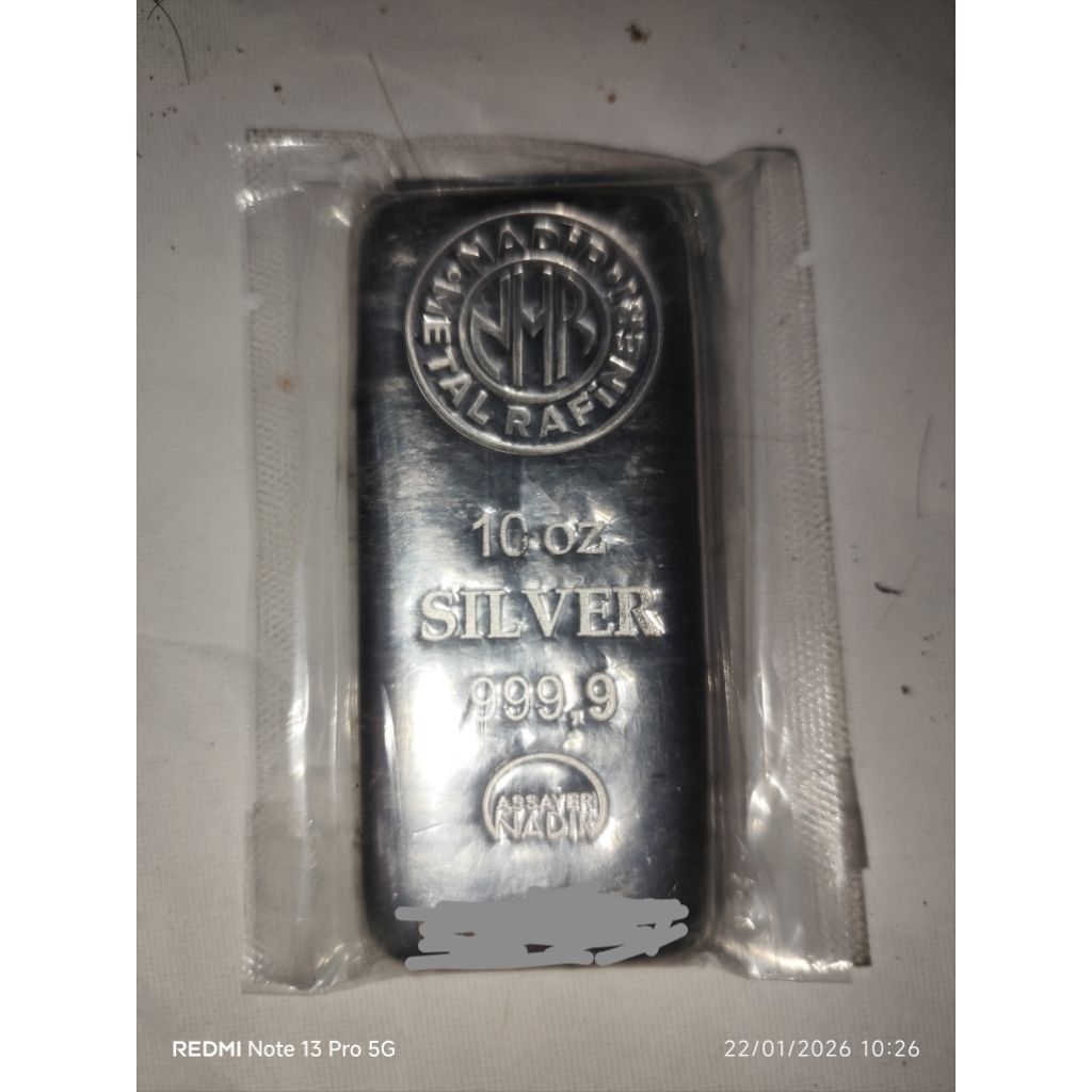 PERAK NADIR TURKI ORIGINAL 100% 10oz 311gram