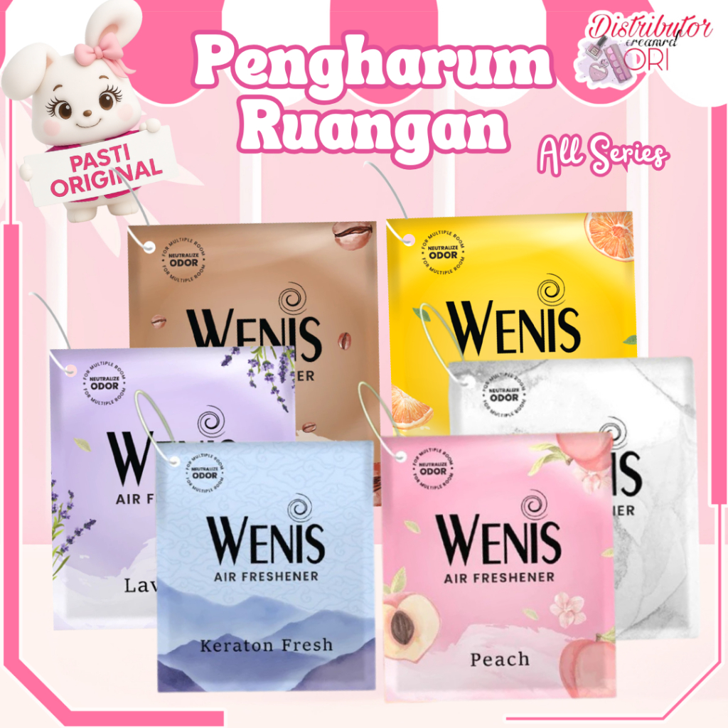 WENIS PENGHARUM RUANGAN / PEWANGI RUANGAN 50gr air freshener mobil lemari ruangan wc