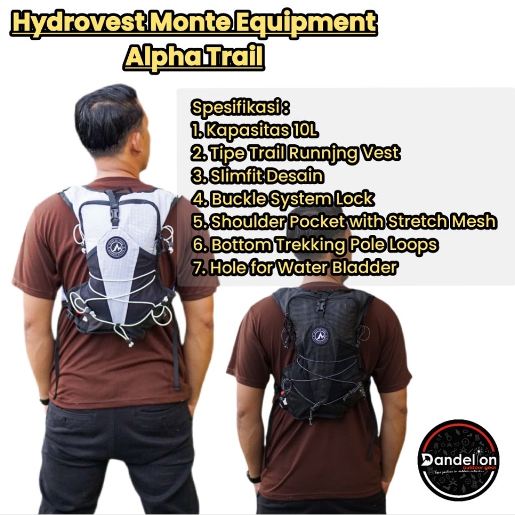 Hydro vest Monte Equipment Alpha Trail Best Running Trail Run