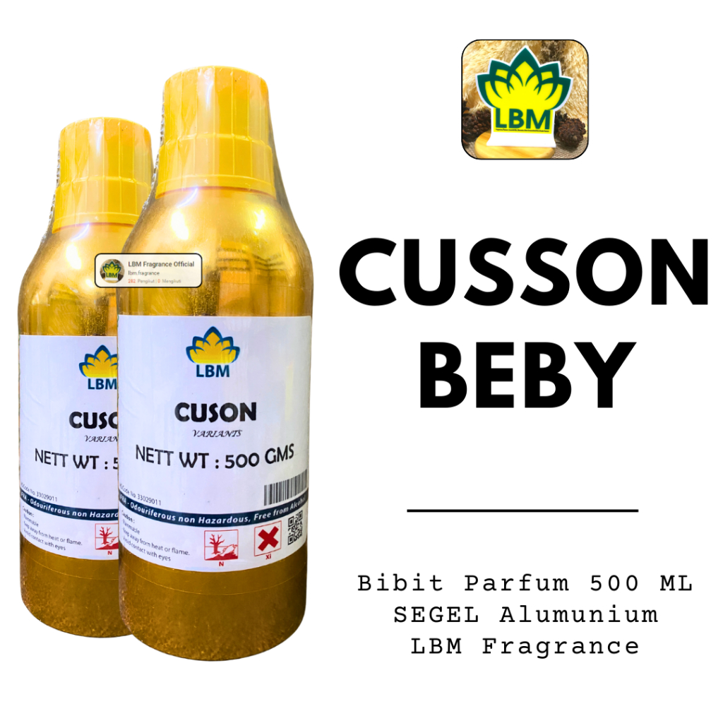Bibit Parfum LBM - CUSON Beby Murni SEGEL 500 ML Alumunium LBM Fragrance