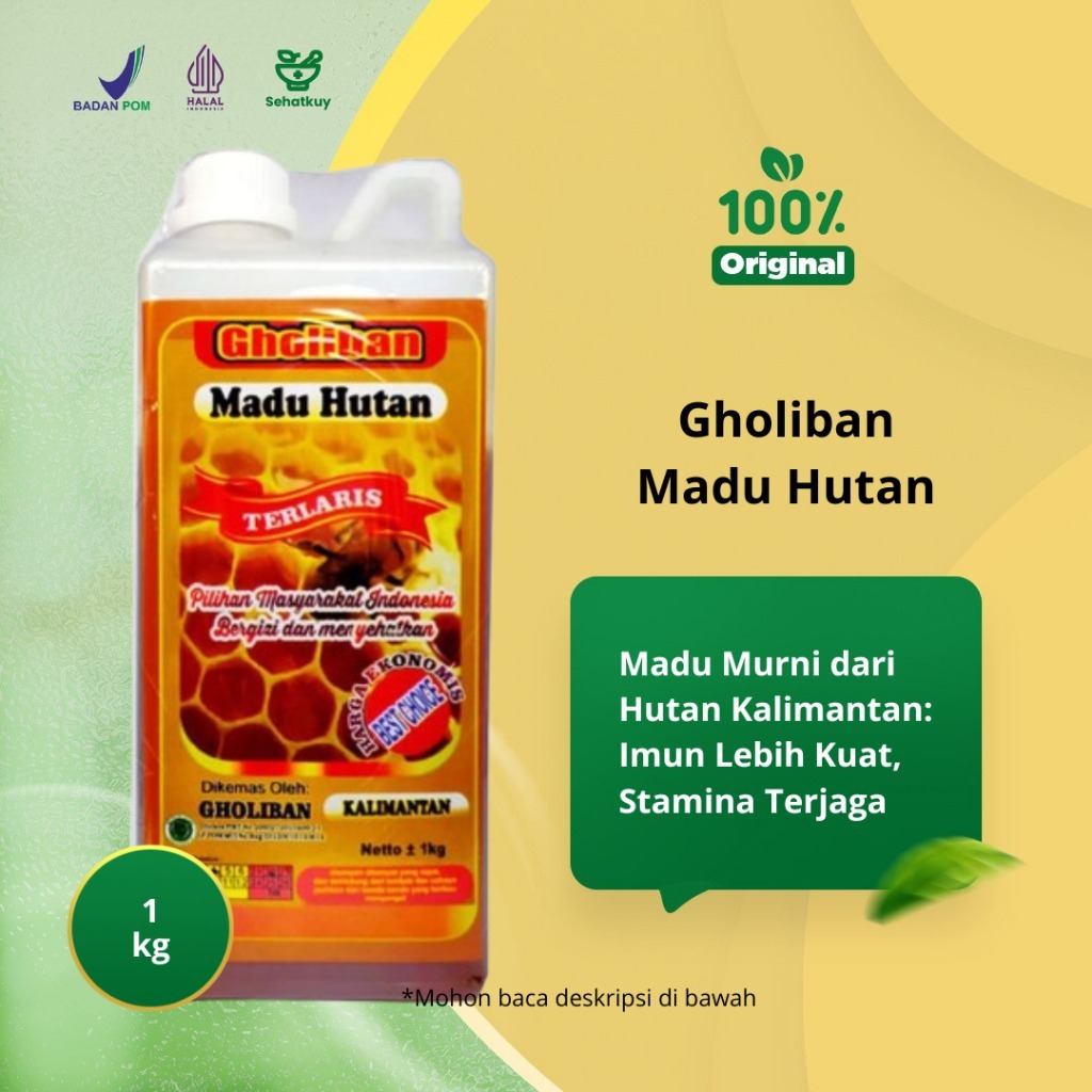 Madu Gholiban 1kg - Madu Hutan Gholiban