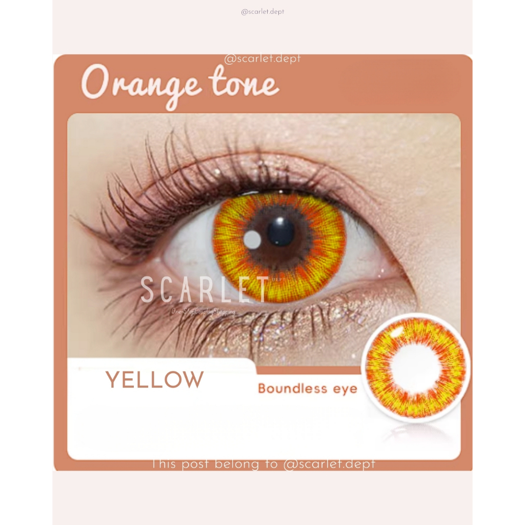 SCARLETDEPT || Lensa Kontak Warna Softlens Anime Halloween Cosplay Lens 01
