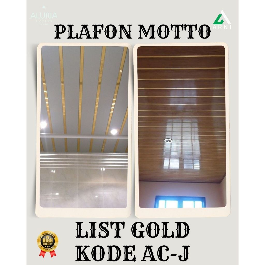 PLAFON PVC TACO HYPERFON SERIES | Atap Atap Rumah PVC | Hyperfone Plafon Motif Wood | Dekorasi Rumah