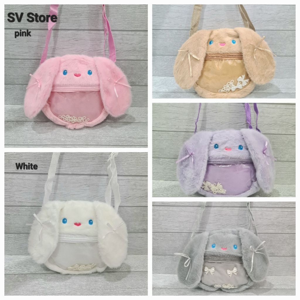 Tas Slempang Sling Bag Bulu Anak Perempuan Import Murah | Tas Bulu Bulu Import Korea | Tas Anak Muat