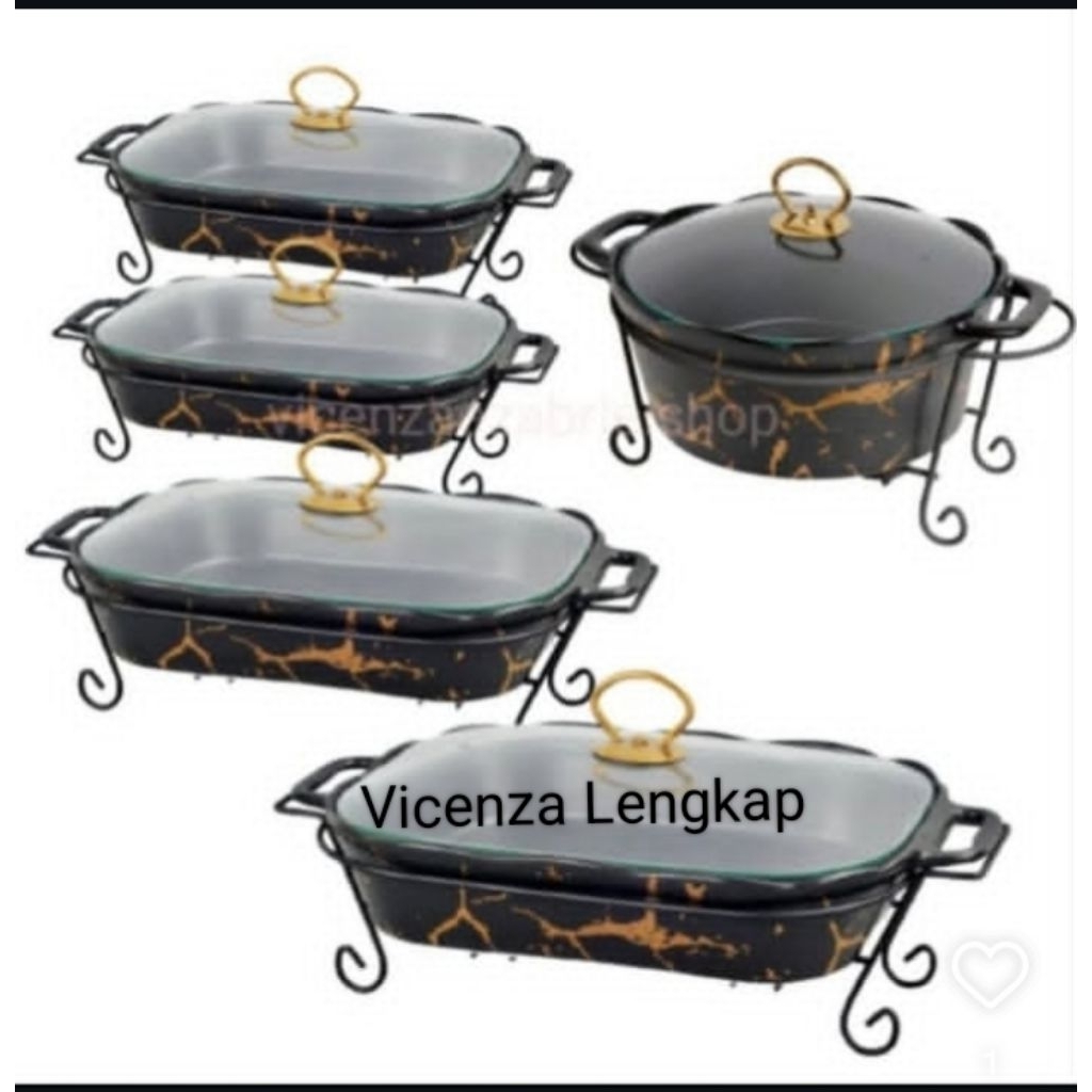 Paket Hemat Vicenza Set 5 Buah Motif Marmer