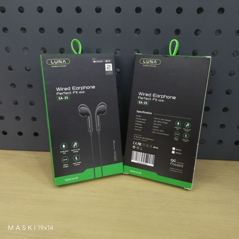 WIRED EARPHONE STYLISH DESIGN EA-2X LUNA