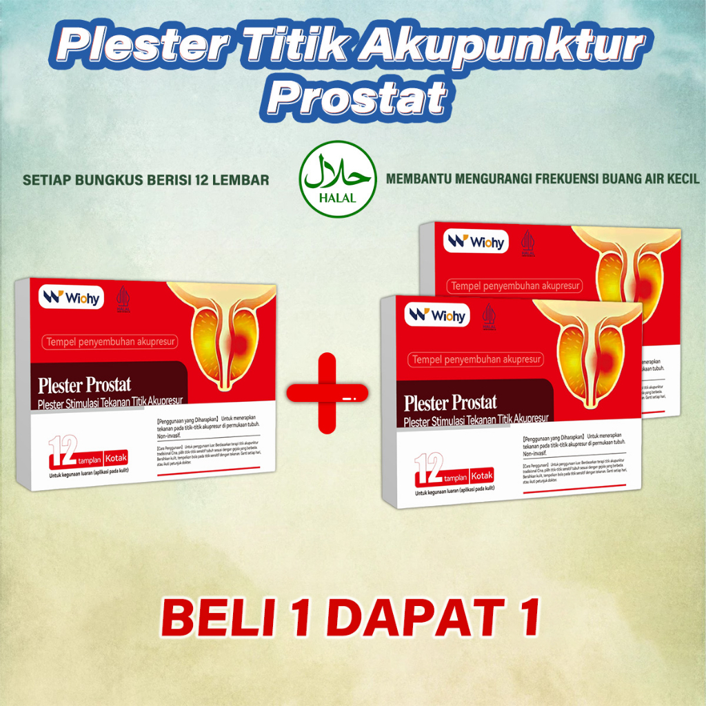 [Formula Kuat Tahan 72 Jam] Plaster Prostat Premium/Terapi Herbal untuk Masalah Pria Dewasa/Meredaka