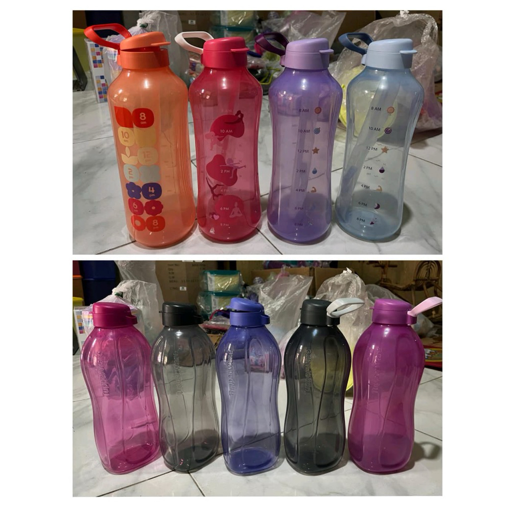 Botol 2L dan straw  ori tupperware