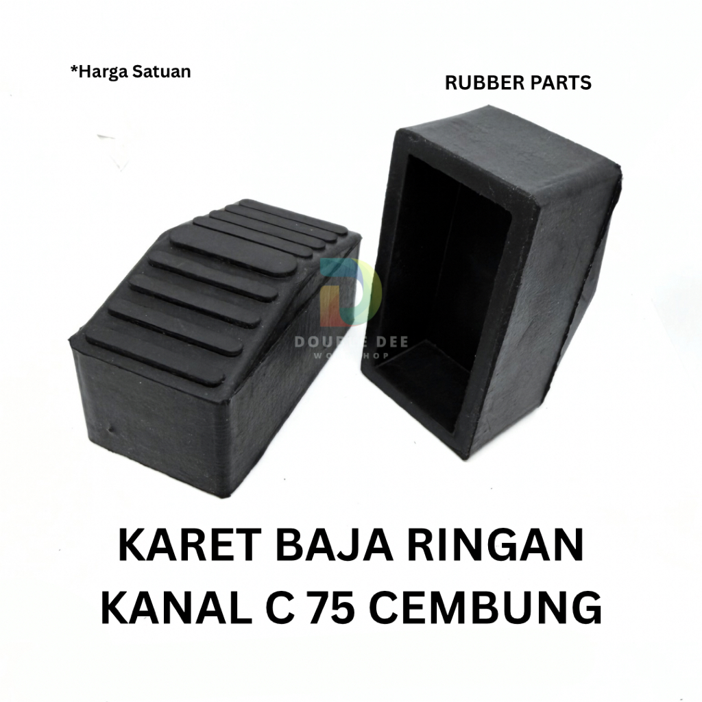 Karet Baja Ringan Kanal C Cembung / Karet Kaki Ujung Tangga Baja Ringan Kanal C