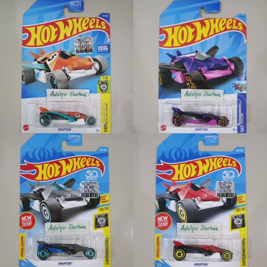 hotwheels hot wheels airuption 5 experimotors special feature factory sealed sky show 50th 50 years 