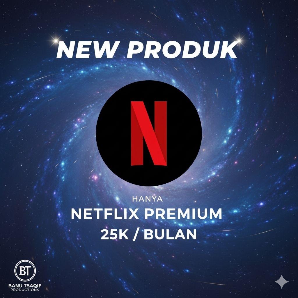 Netflix Premium 1 Bulan - Privat UHD, Tanpa Batas, Full Garansi
