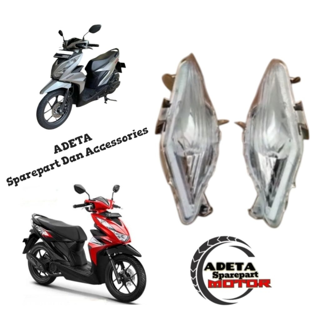 Reflektor Assy Lampu Sein Depan Motor Beat New LED Deluxe Tahun 2020_2023 Murah