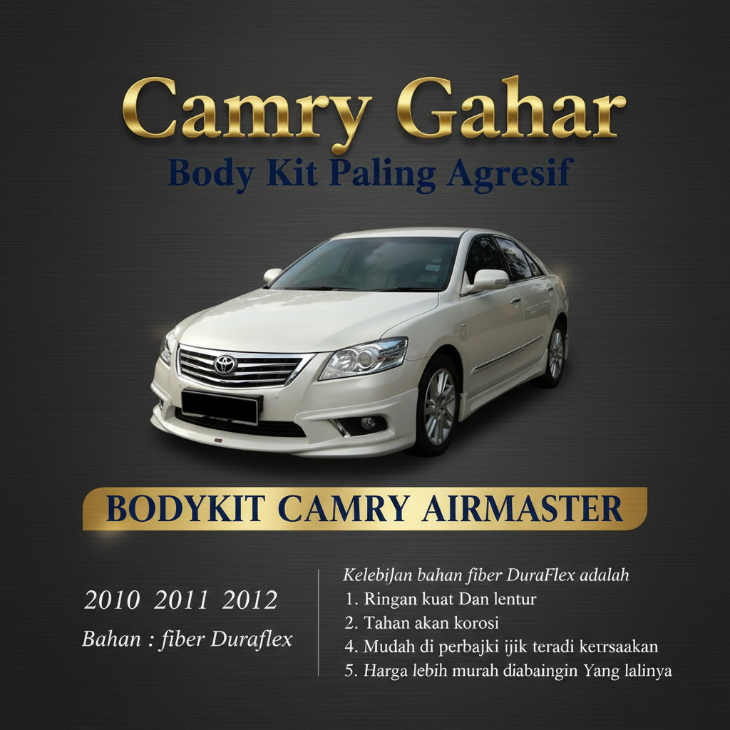 bodykit camry 2010 2011 2012 body kit toyota camry AIRMASTER
