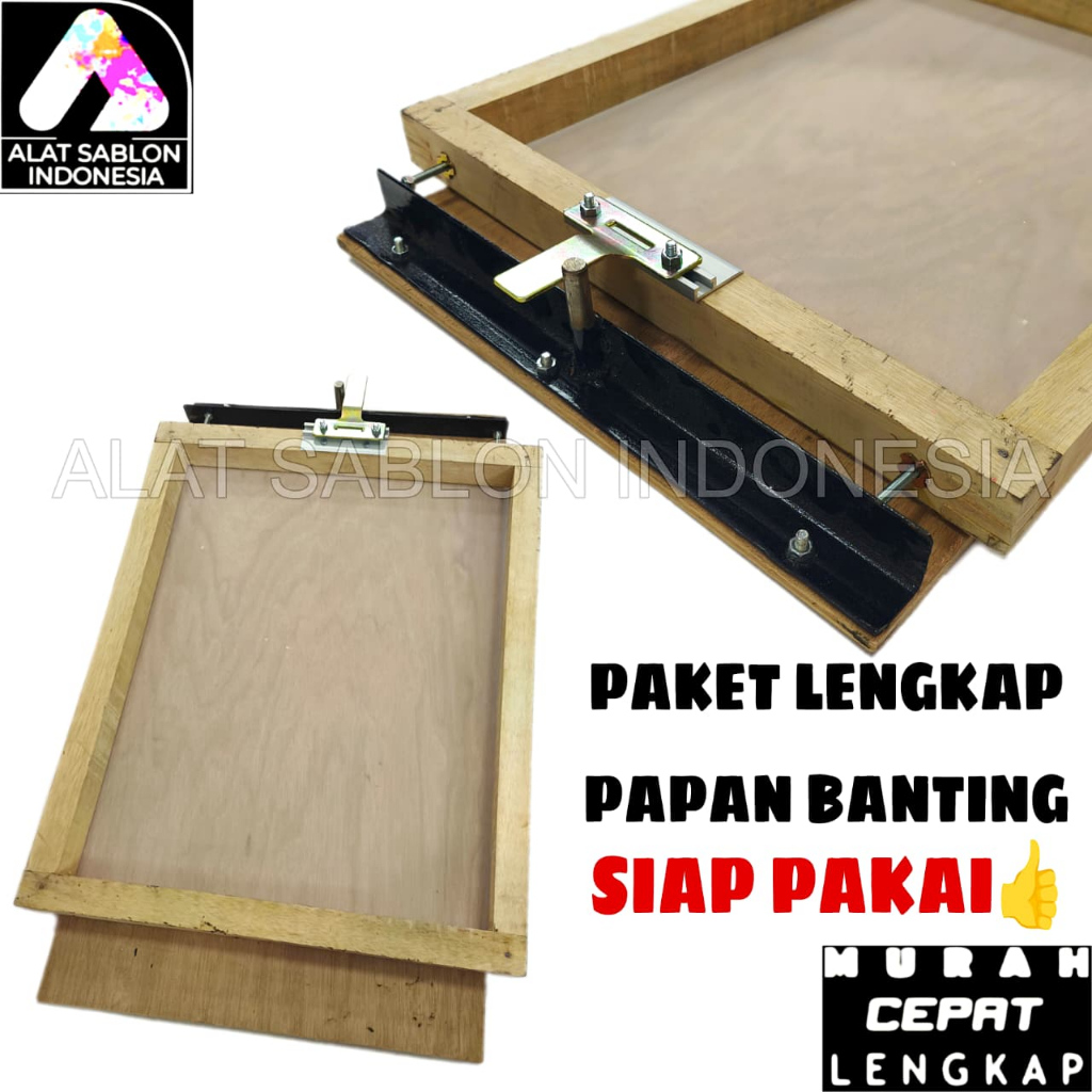 PAKET LENGKAP SABLON KAOS PAPAN BANTING