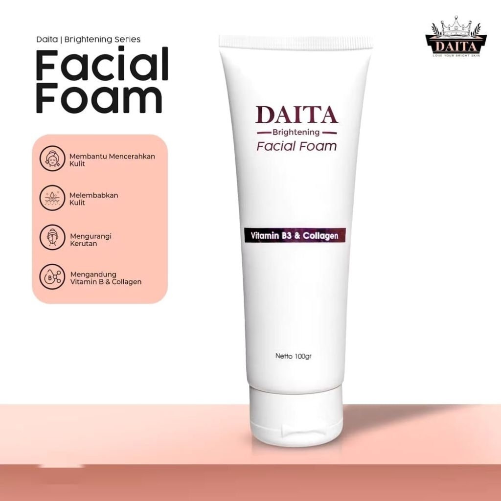 Daita Paket Brightening Series | Brightening Facial Foam + Day Cream + Night Cream | Paket Pencerah 