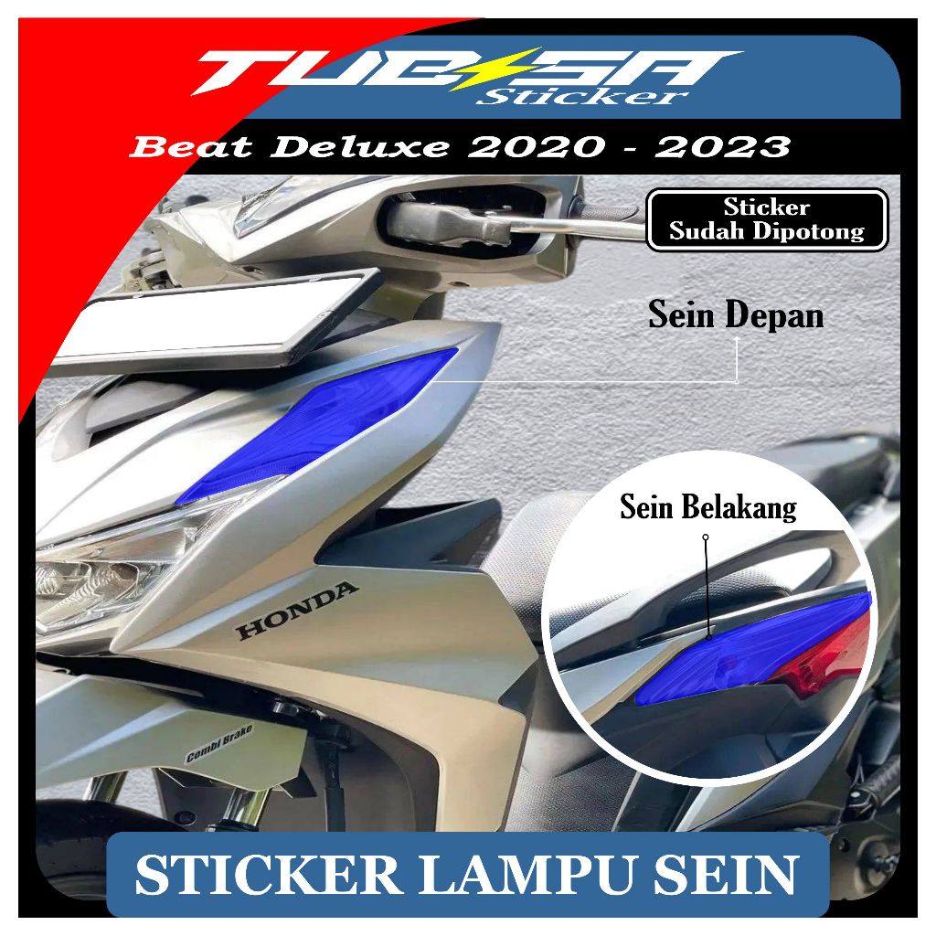 Stiker Lampu Sein Beat Deluxe 2020-2023 | Stiker Lampu Sein Beat Deluxe |  Stiker Pelindung Lampu Se