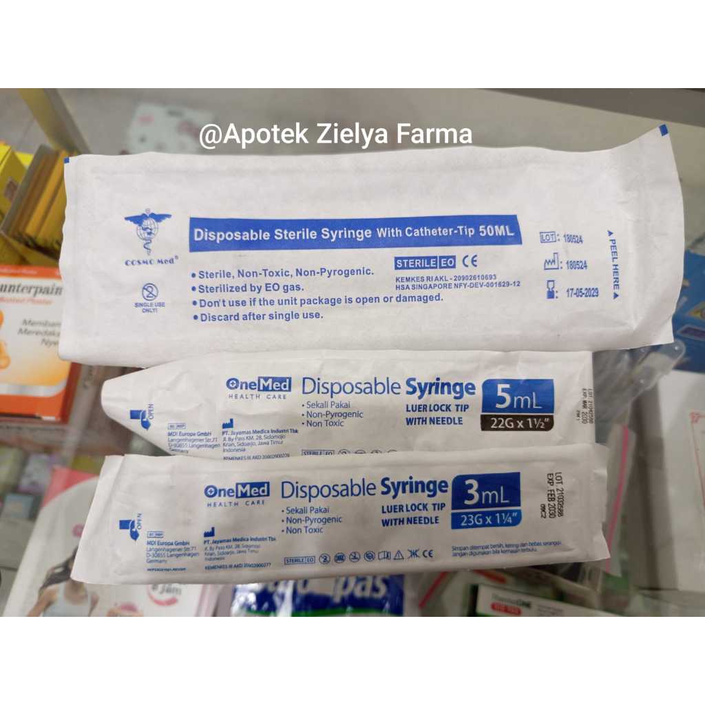 Spuit 3 cc / Spuit 5 cc / Spuit 10 cc/ Spuit 50 cc