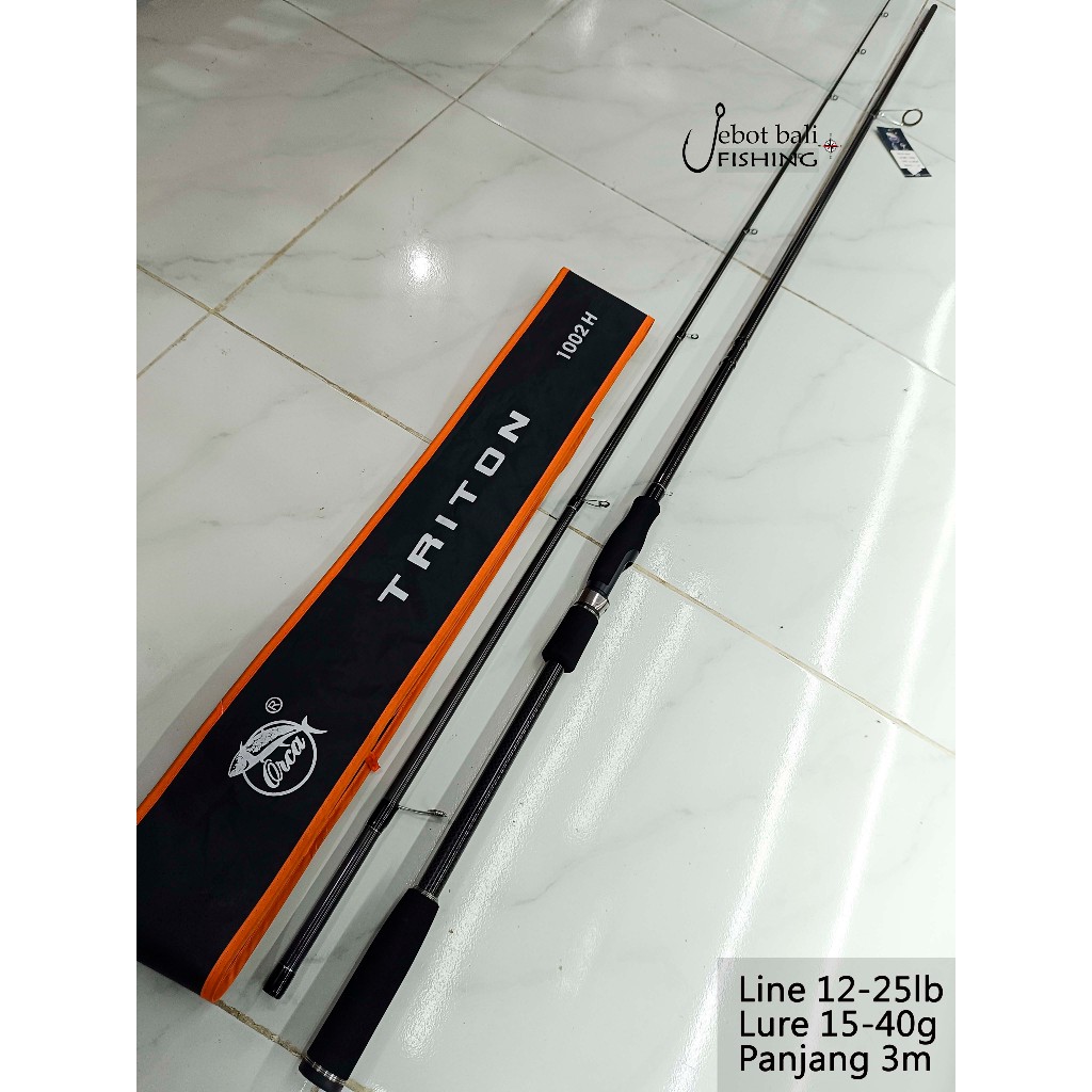 (KHUSUS KURIR GRAB/GOJEK SAJA) Rod Joran Pancing Shore Jigging Orca TRITON 1002H