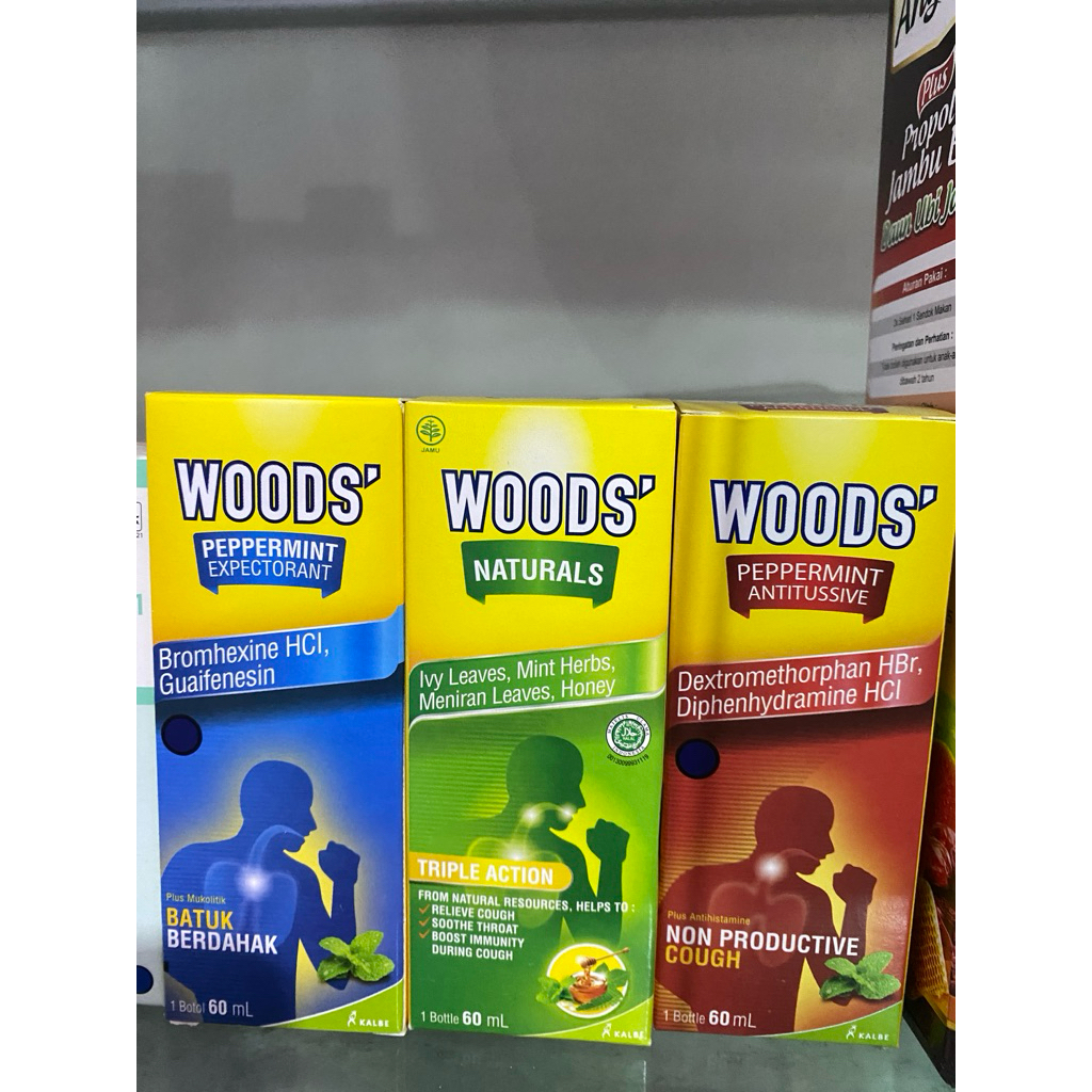 WOODS Obat Batuk Berdahak / Tidak Berdahak / Herbal