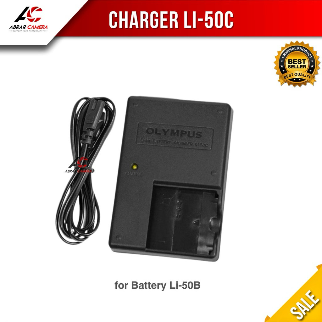 Charger Olympus LI-50C untuk Baterai LI-50B TG-820 TG-830 TG-850 TG-860 XZ-1 XZ-2 SH-50 SH-60 SP-720