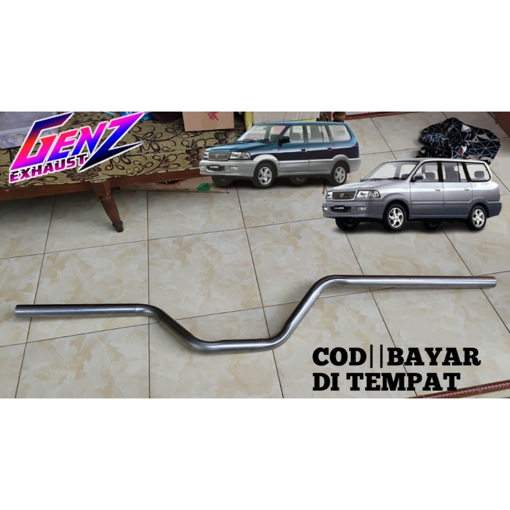 Pipa Standar Knalpot Bagian Belakang Mobil Kijang Grand, Kijang Super,kijang krista,kijang Lgx