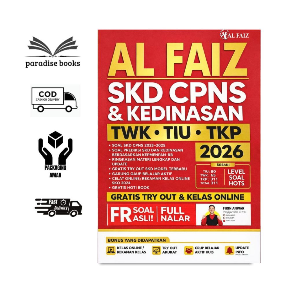 BUKU AL FAIZ – SKD CPNS & KedinasanTWK • TIU • TKP (Edisi 2026)
