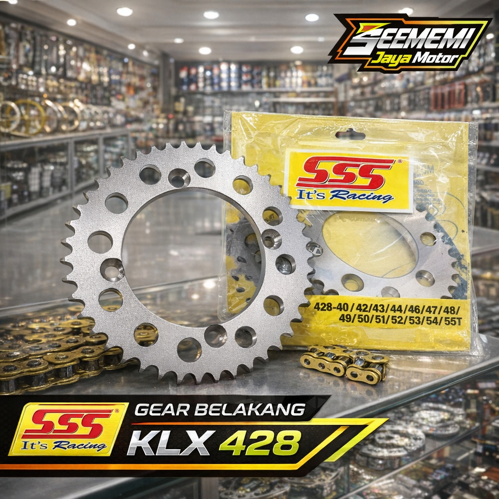 Gear Belakang SSS KLX 150 / DTracker 51/52/53/54/55 Tebal 428