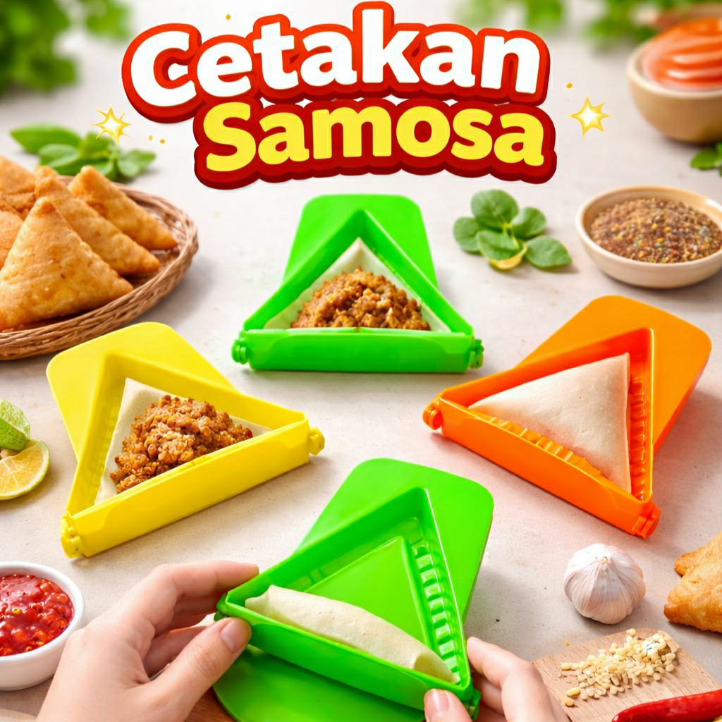 Cetakan Pastel Segitiga Sambosa Samosa