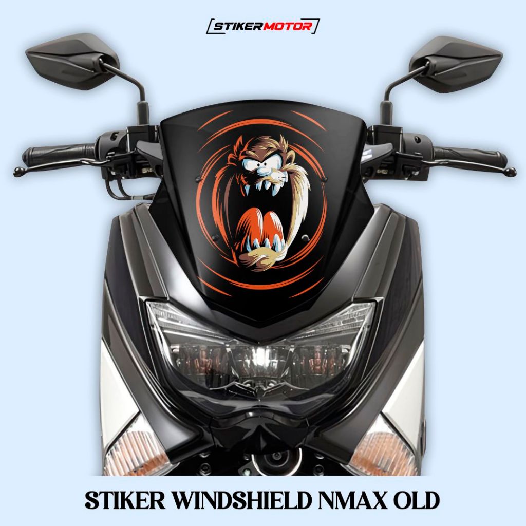 Stiker Winshield Nmax Old Tazmania Bahan Anti Air Sudah Dilaminasi Banyak Variasi Sticker Setiker St