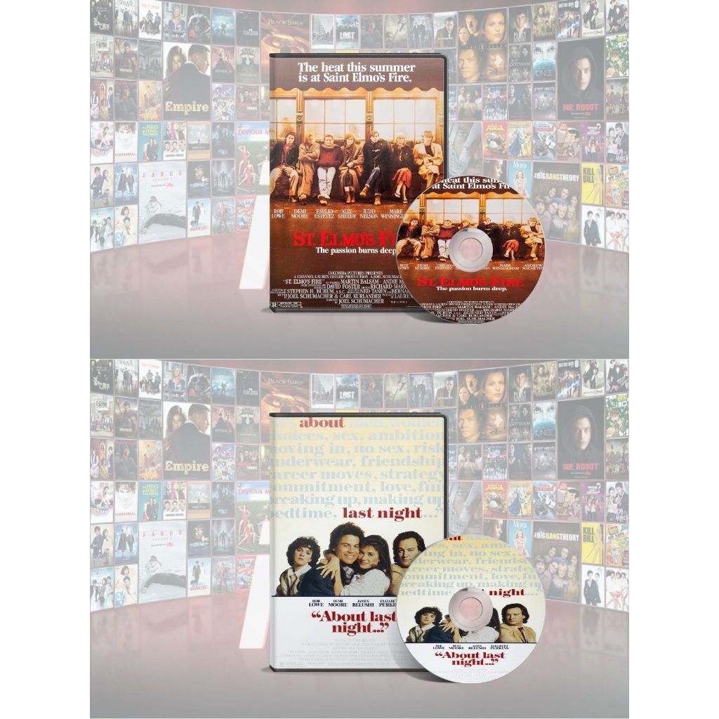 DVD St Elmo's Fire (1985) + DVD About Last Night (1986)