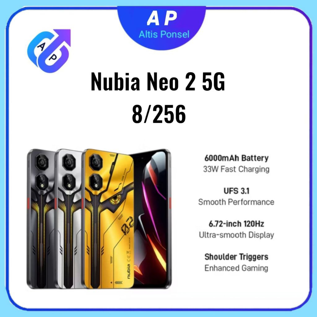 Nubia Neo 2 5G 8/256GB Garansi Resmi.