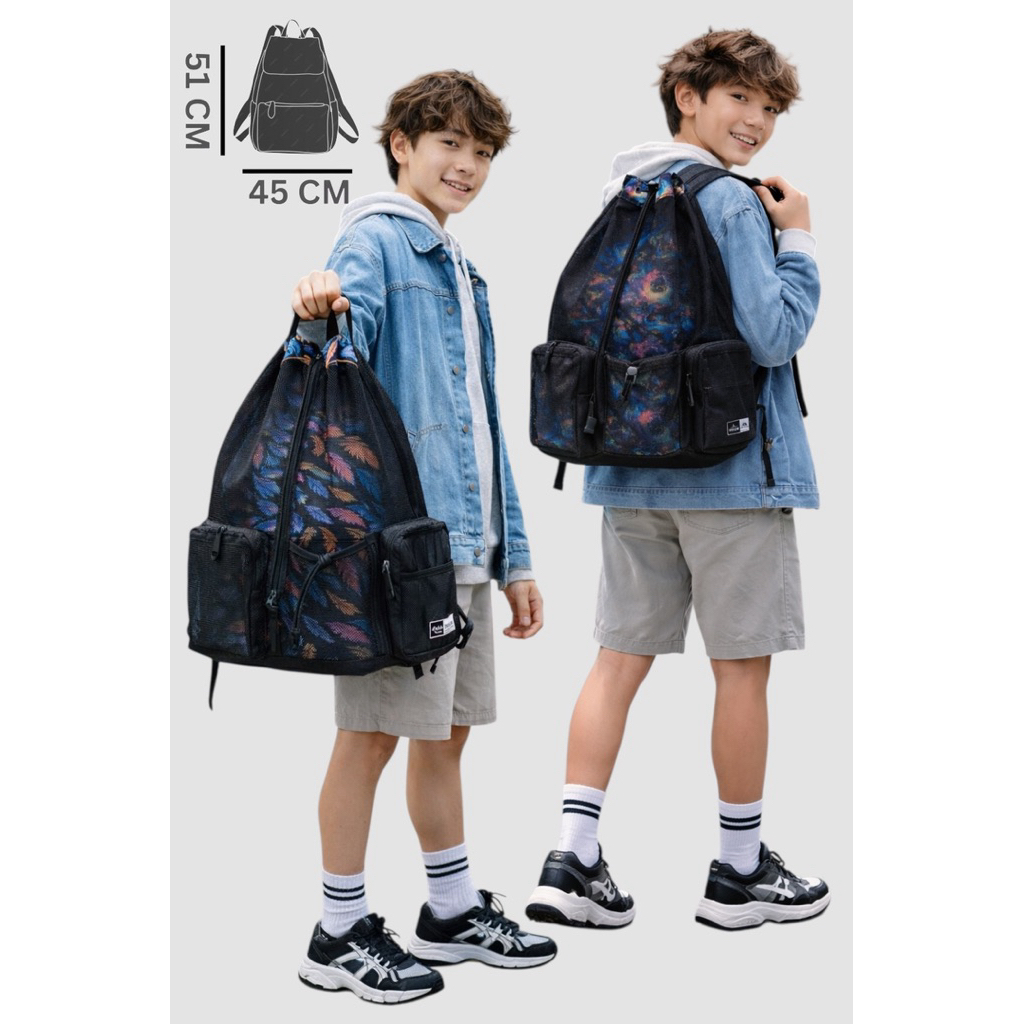 Tas Renang Jaring Printing / Tas aksesoris Renang