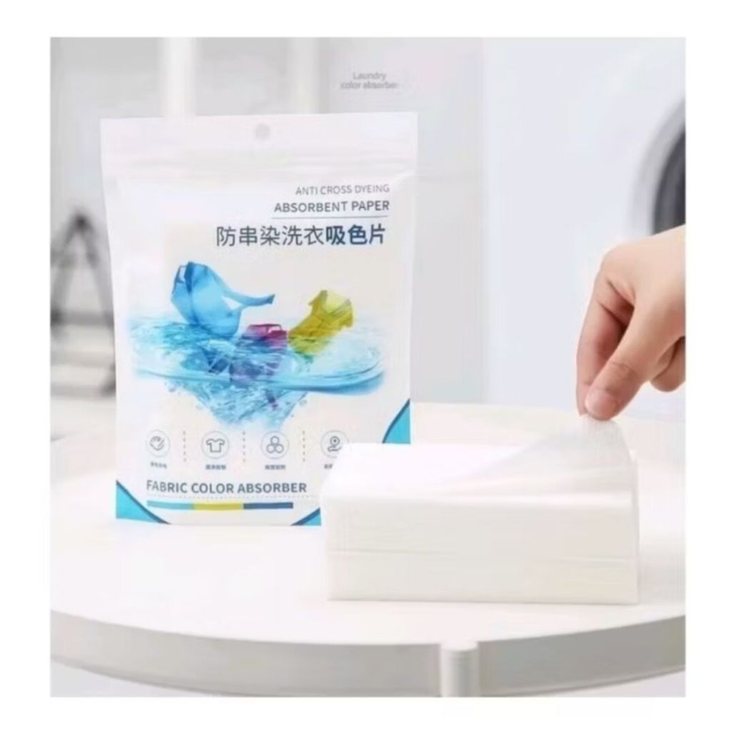 Kertas penyerap warna pakaian anti luntur