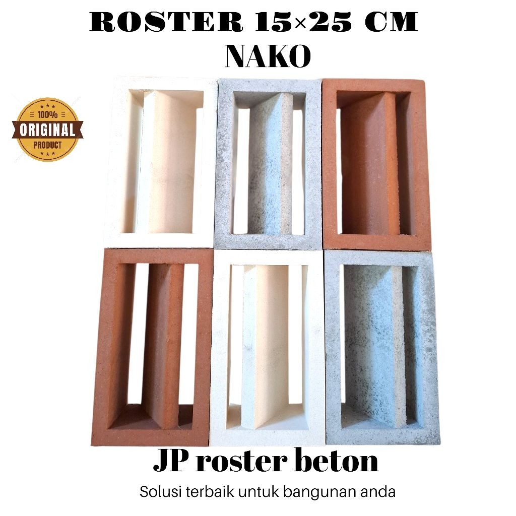 Roster nako | roster beton nako ukuran 15×25