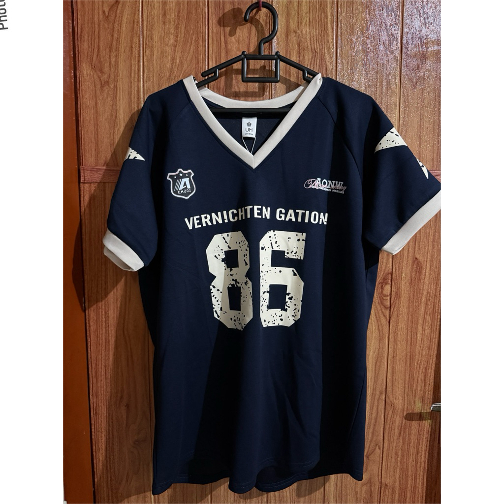 TERMURAH READY STOCK BAJU BANGKOK KAOS IMPORT V NECK POLOS OVERSIZE MERK UMI / BAJU BKK ORIGINAL FIR