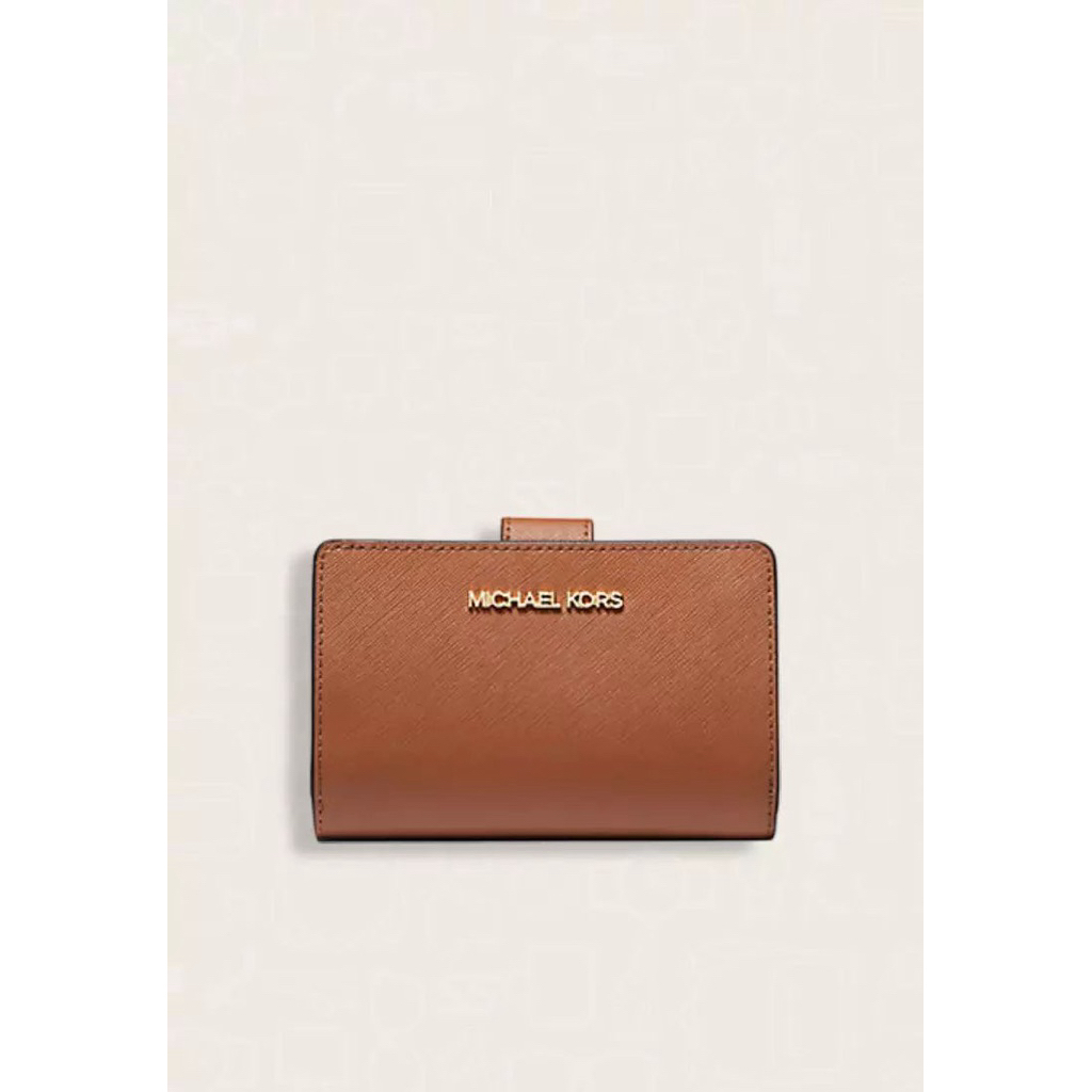 Michael Kors Medium Crossgrain Leather Wallet Luggage