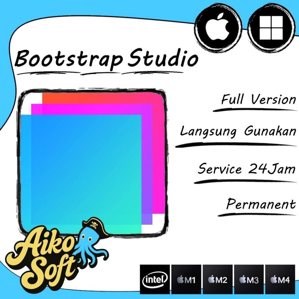 Bootstrap Studio Pro Permanent WIN/MAC (INTEL-M1-M5)