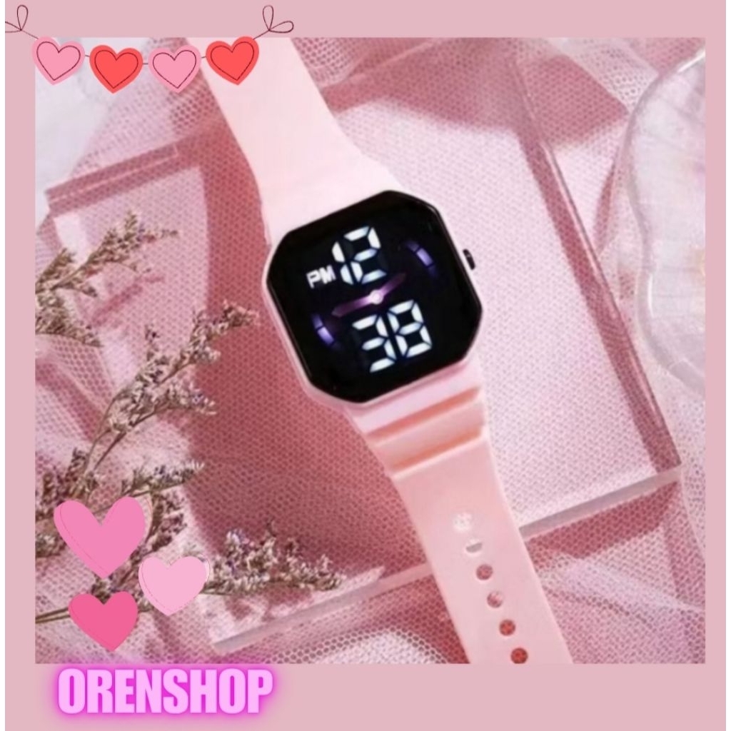 [OSM] Jam Tangan Digital Jarum Pria Wanita Jam LED Elektronik Min 1 Murah Makassar