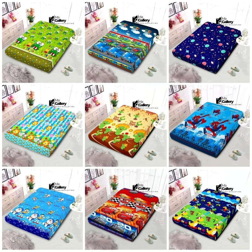 (TERMURAH) Sarung Kasur Busa Resleting I Urung Kasur Busa I Sprei Resleting No 1 2 3 Tebal 15-20