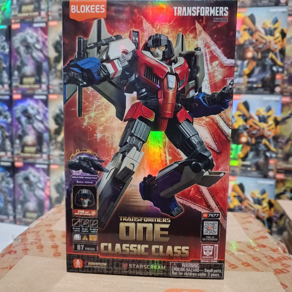 Blokees Figures Starscream Transformers One Classic Class 16 Series 71177 Blokees Transformer One CC