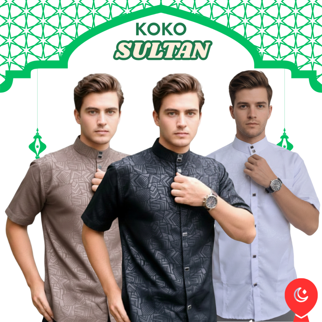 Koko Sultan Pria Dewasa Motif Etnik Casual Premium