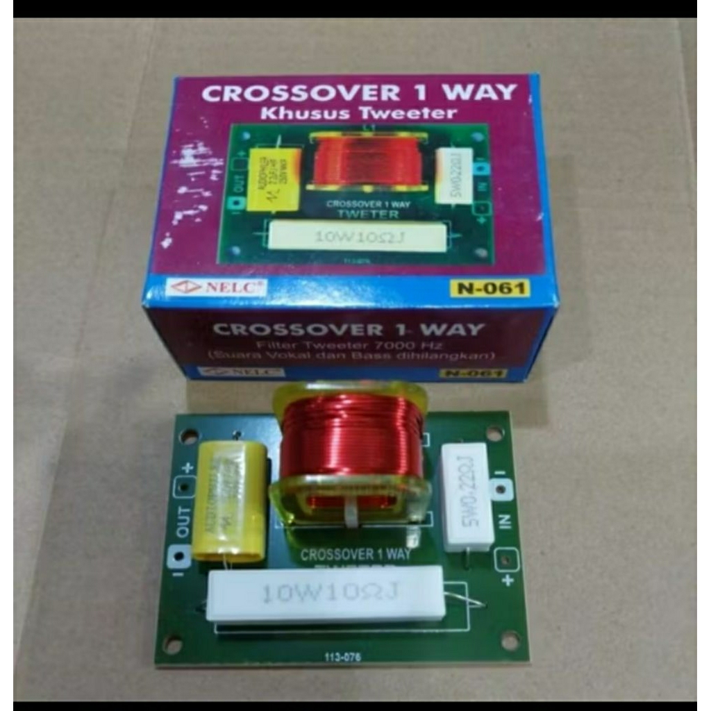 Crossover pasif 1 way khusus Tweeter